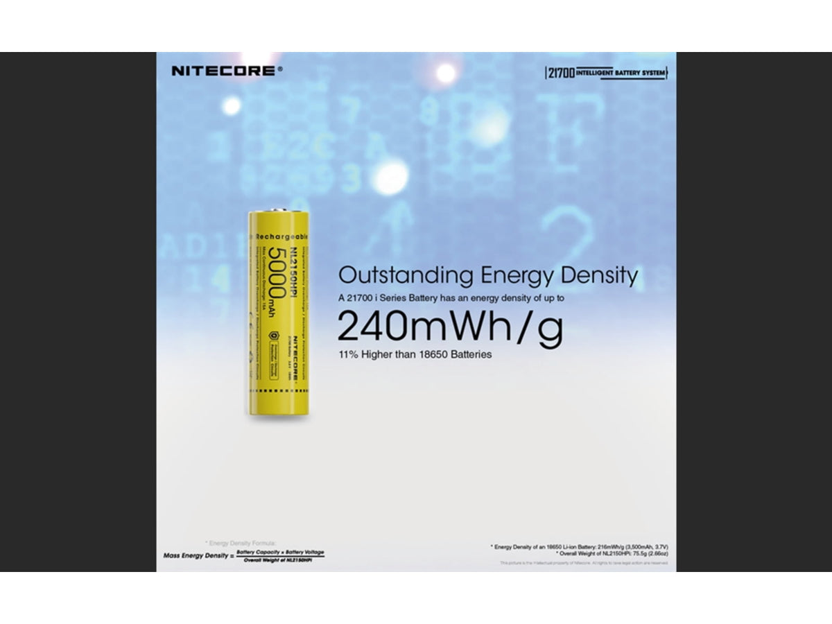 Nitecore Intelligent 21700 Battery System w/Lantern & Charger 21700 Black 6952506493906