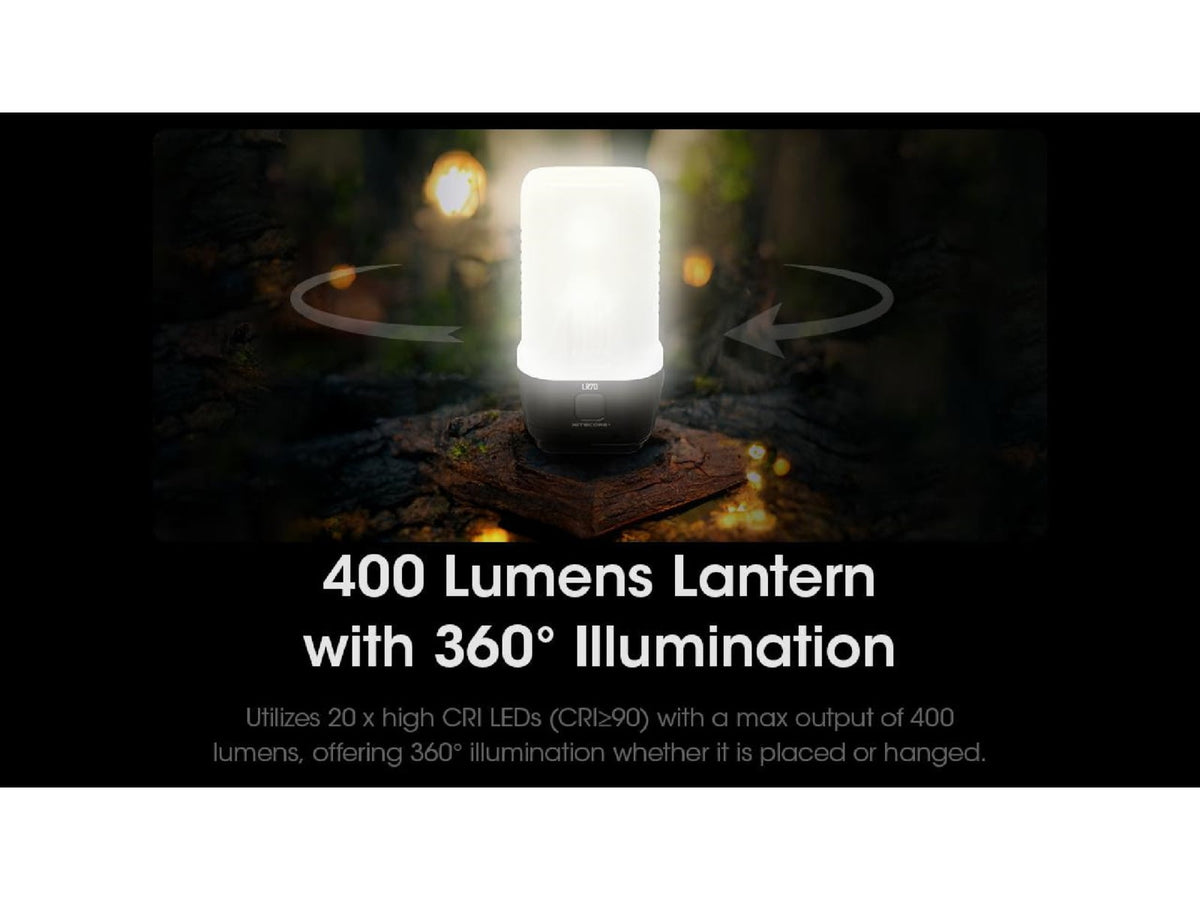 Nitecore LR70 3-in-1 Rechargeable Lantern 3000 Lumens Black FL-NITE-LR70