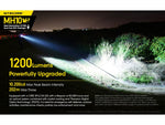 Nitecore MH10 v2 CREE XP-L2 V6 USB-C Rechargeable Flashlight 21700 White 1200 Lumens Black