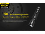 Nitecore MH10 v2 CREE XP-L2 V6 USB-C Rechargeable Flashlight 21700 White 1200 Lumens Black