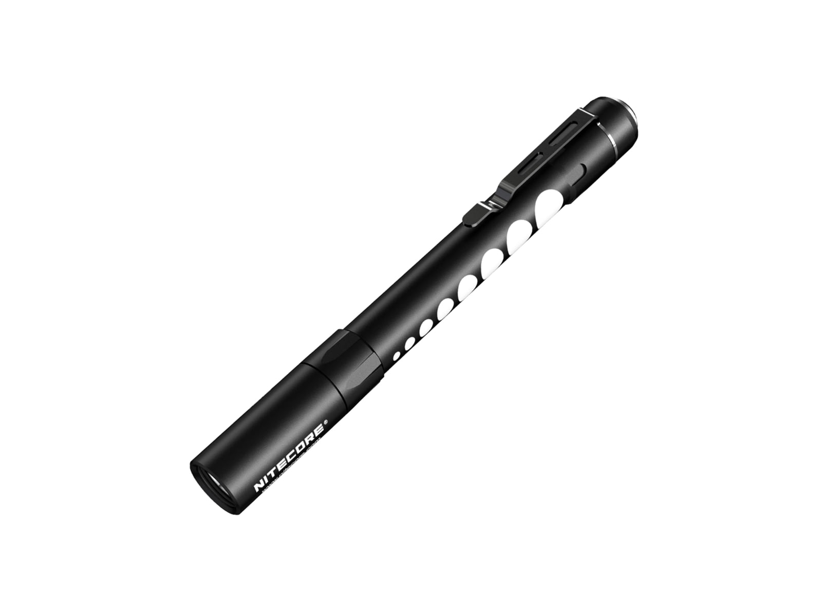 Nitecore MT06MD Nichia 219B 2xAAA LED Penlight w/Pupil Gauge White 180 Lumens Black