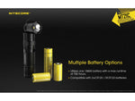 Nitecore MT21C CREE XP-L HD V6 LED Multifunctional 90 Degree Adjustable Flashlight 18650 White 1000 Lumens Black