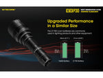 Nitecore New P30 CREE XP-L HI V3 LED 676 Yard Long Throw Hunting Flashlight 21700 White 1000 Lumens Black