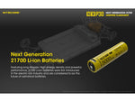 Nitecore New P30 CREE XP-L HI V3 LED 676 Yard Long Throw Hunting Flashlight 21700 White 1000 Lumens Black