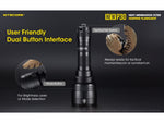Nitecore New P30 CREE XP-L HI V3 LED 676 Yard Long Throw Hunting Flashlight 21700 White 1000 Lumens Black