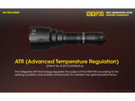 Nitecore New P30 CREE XP-L HI V3 LED 676 Yard Long Throw Hunting Flashlight 21700 White 1000 Lumens Black