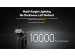 Nitecore EDC09 Swivel Head Rechargeable EDC Flat Lithium Ion 1600 Lumens LED Flashlight Black