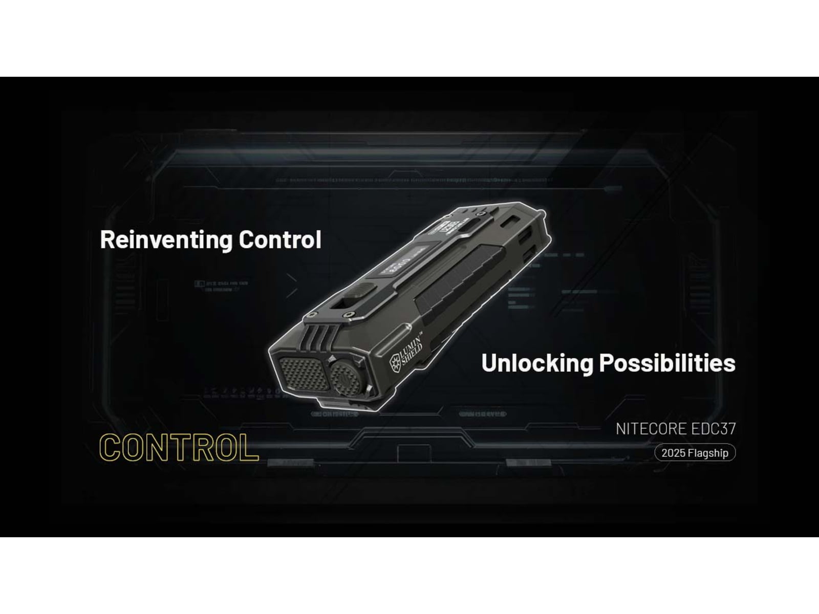 Nitecore EDC37 USB-C Rechargeable 8000 Lumens LED EDC Flashlight Black