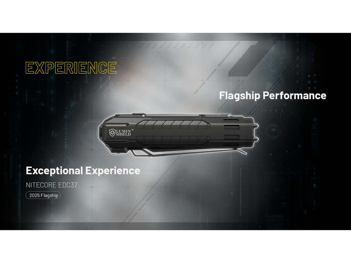 Nitecore EDC37 USB-C Rechargeable 8000 Lumens LED EDC Flashlight Black