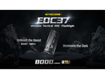 Nitecore EDC37 USB-C Rechargeable 8000 Lumens LED EDC Flashlight Black