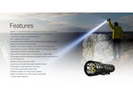 Nitecore EX7 USB-C Rechargeable 6000 Lumens LED Flashlight Black 6952506409563