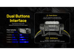 Nitecore HC75 UHE USB-C Rechargeable 3000 Lumens LED Zoomable Headlamp Black