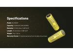 Nitecore NL2155HP 5500mAh 21700 Rechargeable Battery Yellow 6952506497218