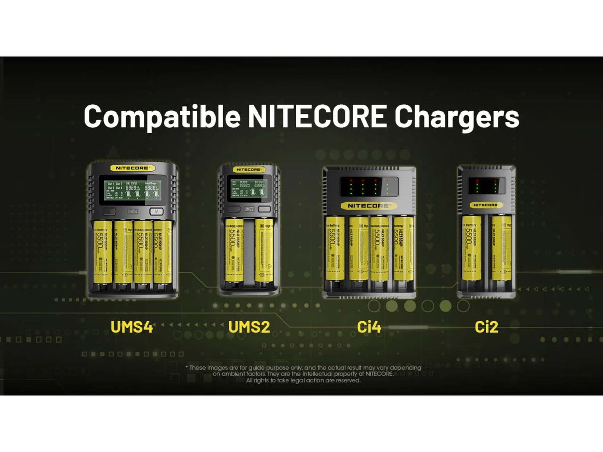 Nitecore NL2155HP 5500mAh 21700 Rechargeable Battery Yellow 6952506497218