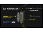 Nitecore NU25 MCT USB-C Rechargeable 400 Lumens LED Multi-Temperature Headlamp Black