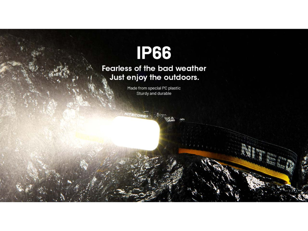 Nitecore NU25 MCT USB-C Rechargeable 400 Lumens LED Multi-Temperature Headlamp Black