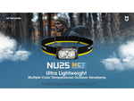 Nitecore NU25 MCT USB-C Rechargeable 400 Lumens LED Multi-Temperature Headlamp Black