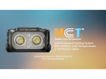 Nitecore NU25 MCT USB-C Rechargeable 400 Lumens LED Multi-Temperature Headlamp Black