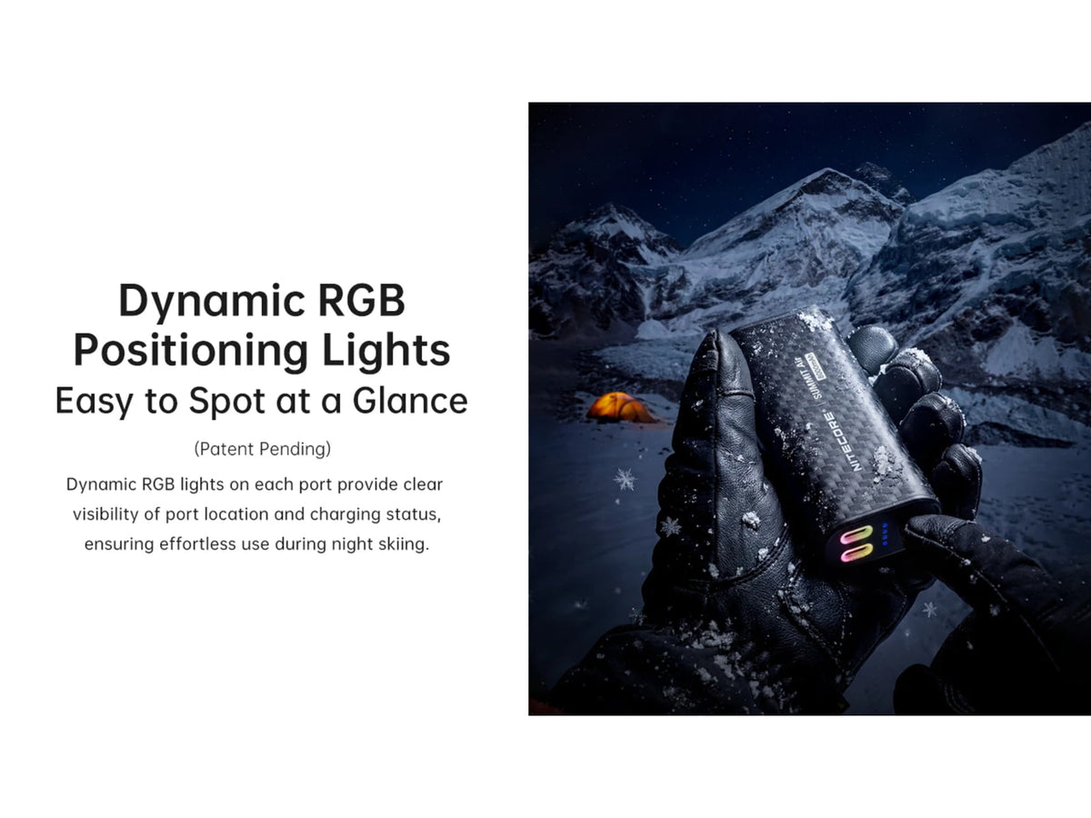 Nitecore Summit Air 8000mAh Extreme Cold-Resistant Ultralight Power Bank Black SUMMIT Air