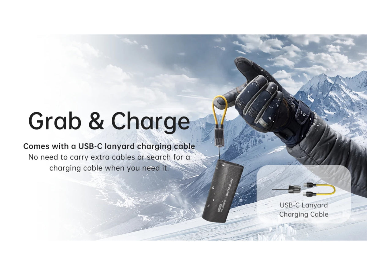Nitecore Summit Air 8000mAh Extreme Cold-Resistant Ultralight Power Bank Black SUMMIT Air