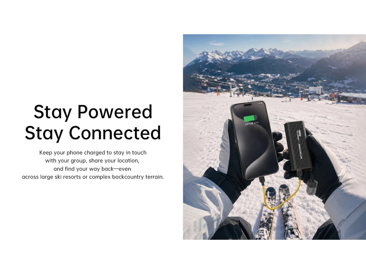 Nitecore Summit Air 8000mAh Extreme Cold-Resistant Ultralight Power Bank Black SUMMIT Air