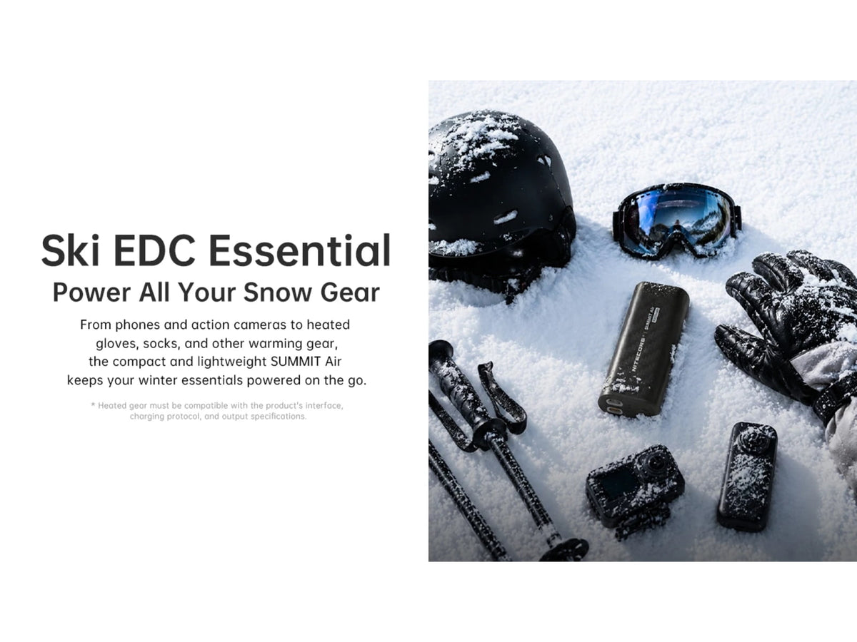 Nitecore Summit Air 8000mAh Extreme Cold-Resistant Ultralight Power Bank Black SUMMIT Air