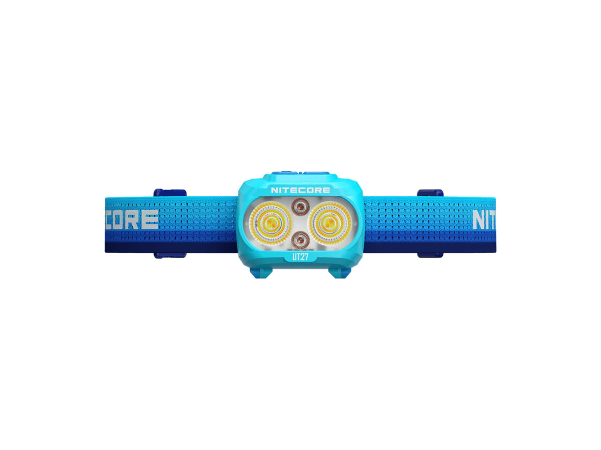Nitecore UT27 MB 800 Lumen Trail Running Headlamp w/ Red Running Light Blue UT27-MB