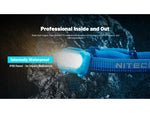 Nitecore UT27 MB 800 Lumen Trail Running Headlamp w/ Red Running Light Blue UT27-MB