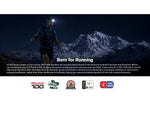Nitecore UT27 MB 800 Lumen Trail Running Headlamp w/ Red Running Light Blue UT27-MB
