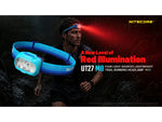 Nitecore UT27 MB 800 Lumen Trail Running Headlamp w/ Red Running Light Blue UT27-MB