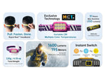 Nitecore UT6 MCT 1600 Lumen Rechargeable Trail Running Headlamp Black UT6