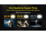 Nitecore UT6 MCT 1600 Lumen Rechargeable Trail Running Headlamp Black UT6