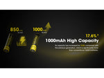 Nitecore NL1410 1000mAh Rechargeable 14500 Battery Black/Yellow