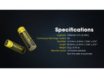 Nitecore NL1410 1000mAh Rechargeable 14500 Battery Black/Yellow