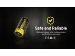 Nitecore NL169 950mAh Rechargeable 16340 Battery Yellow BAT-NITE-16340-NL169