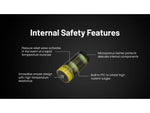 Nitecore NL169 950mAh Rechargeable 16340 Battery Yellow BAT-NITE-16340-NL169
