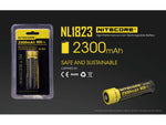 Nitecore NL1823 2300mAh Rechargeable 18650 Battery Yellow 6952506491476