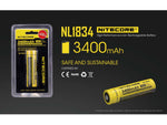 Nitecore NL1834 3400mAh Rechargeable 18650 Battery Yellow