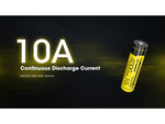 Nitecore NL1840HP 4000mAh Rechargeable 18650 Battery Black/Yellow