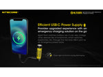 Nitecore NL2150RX 5000mAh USB-C Rechargeable 21700 Battery Black/Yellow 6952506495535