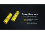 Nitecore NL2160HP 6000mAh Rechargeable 21700 Battery Black/Yellow 6952506496426