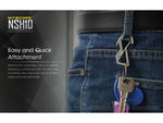Nitecore NSH10 Titanium Carabiner Multi-Tool Silver 6952506493692