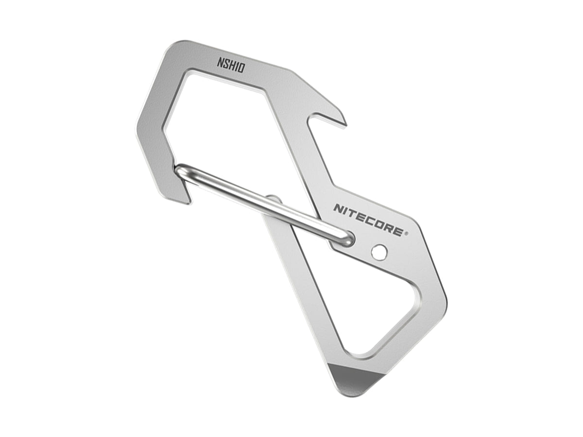 Nitecore NSH10 Titanium Carabiner Multi-Tool Silver 6952506493692