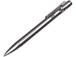Nitecore NTP30 Titanium Bidirectional Bolt Action Tactical Pen Silver 6952506492879
