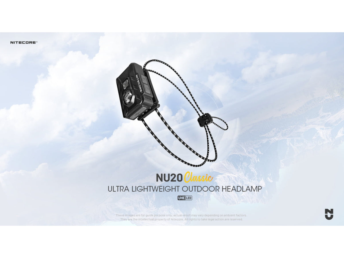 Nitecore NU20 Classic 360 Lumen USB-C Lightweight Outdoor Headlamp Black