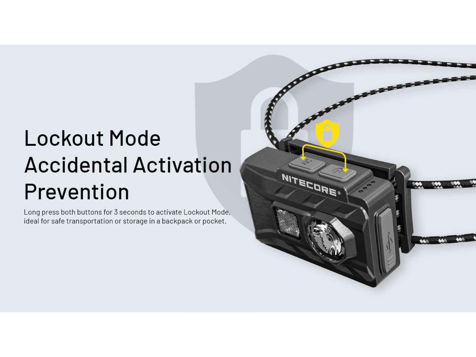 Nitecore NU20 Classic 360 Lumen USB-C Lightweight Outdoor Headlamp Black