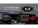 Nitecore NU30 500 Lumen USB-C Rechargeable Headlamp Black NU30