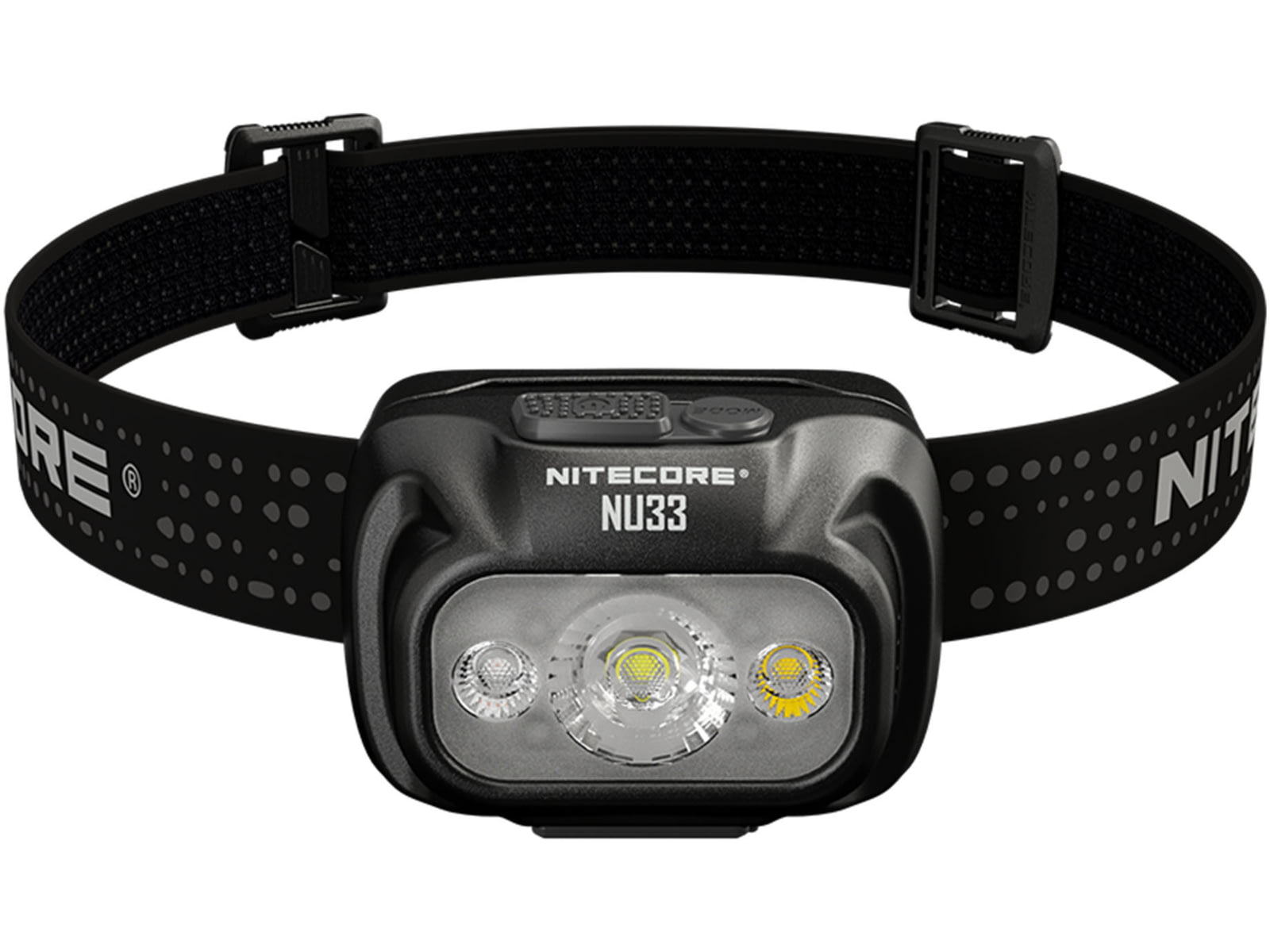 Nitecore NU33 LED Rechargeable Headlamp w/White & Red Beams White/Red 700 Lumen Black 6952506407392