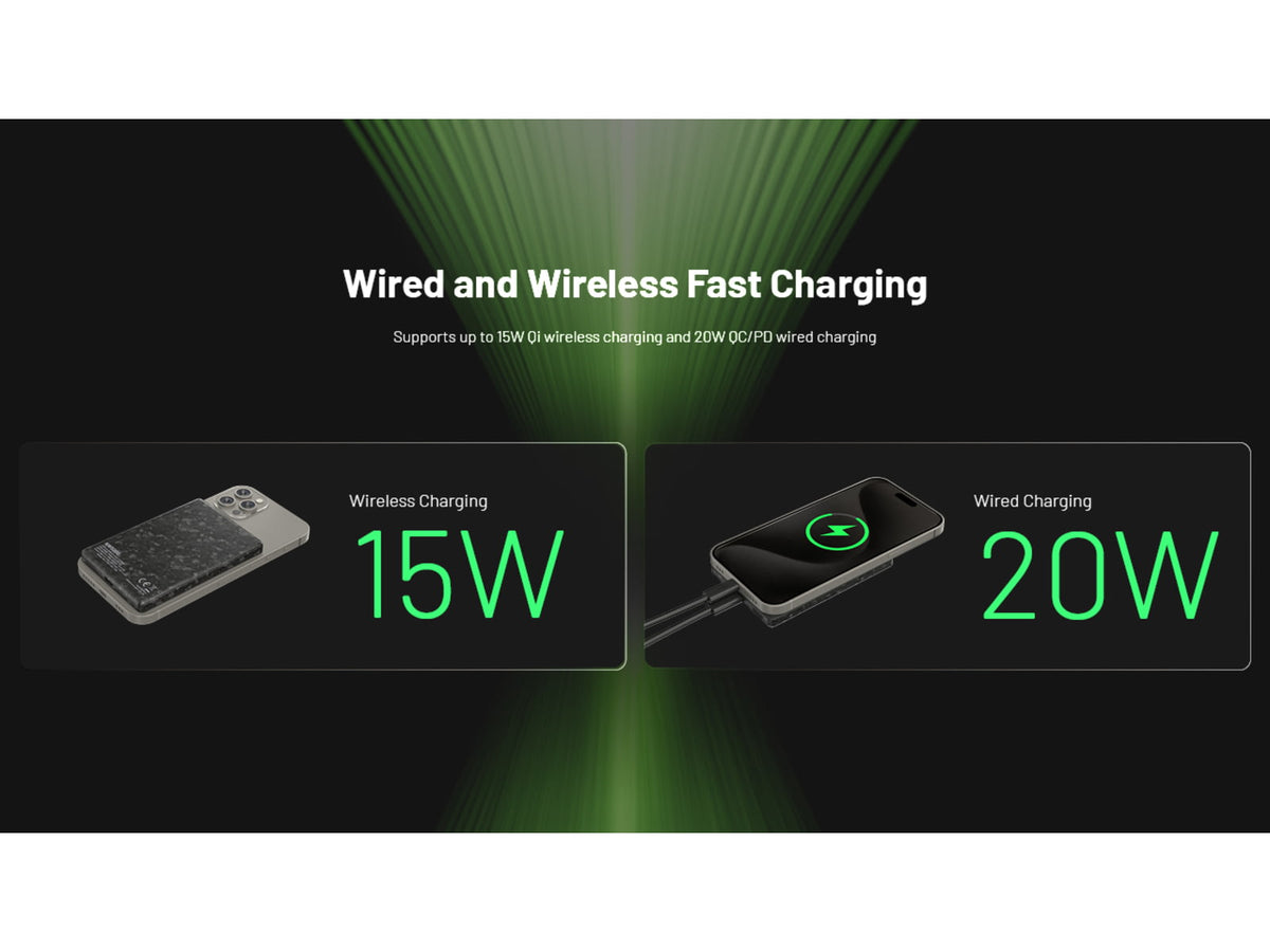 Nitecore NW5000 Magnetic Wireless Charging and USB-C 5000mAh Power Bank Black 6952506496440