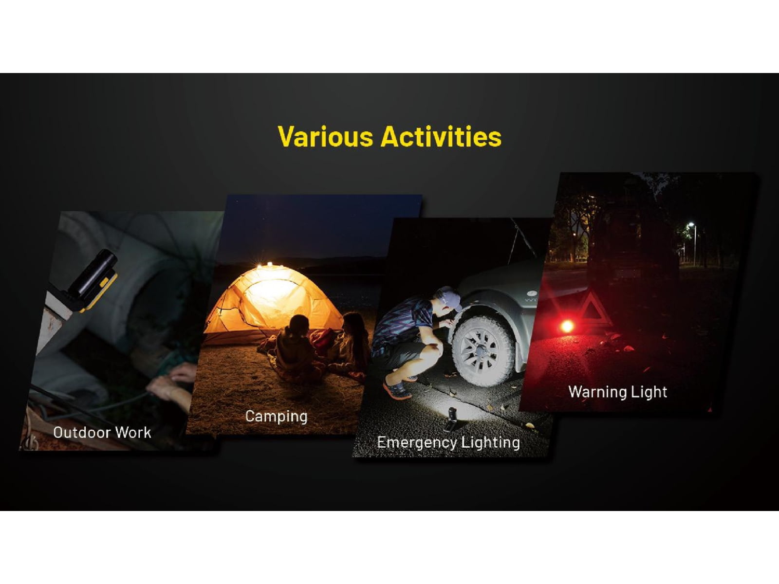 Nitecore NWL20 Rechargeable COB Mechanics Flashlight 600 Lumens Black